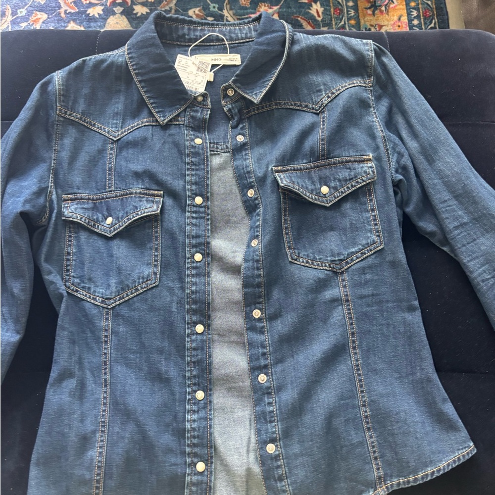 Mango Blue Jean Jacket - Picture 8 of 10